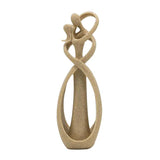 Statuette de Couple en Grès Naturel et résine. Livraison gratuite