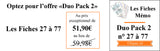 Fiches Mémo Feng Shui Duo Pack 2 - Fiches n° 27 à 77