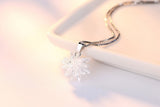 Collier pendentif  3D en Cristal Zircon et Argent Sterling 925