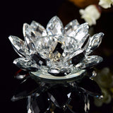 Photophore Fleur de Lotus en Cristal