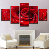 Tableau Rose Feng shui dominante Rouge