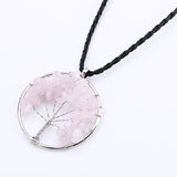 Collier Pendentif Arbre de Vie Pierres Naturelles