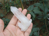 Pointes de Cristal en Quartz Blanc Naturel.