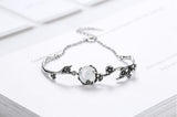 Bracelet Pierre de Lune Vintage en Argent Sterling 925