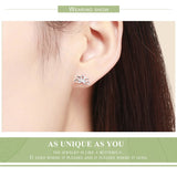 Boucles d'oreilles Fleur de Lotus en Argent Sterling 925
