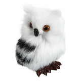 Hibou Blanc peluche décoration attire la chance !