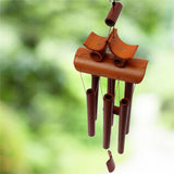 Carillon éolien Feng Shui  6 tubes Bambou - 60 cms
