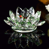 Photophore Fleur de Lotus en Cristal