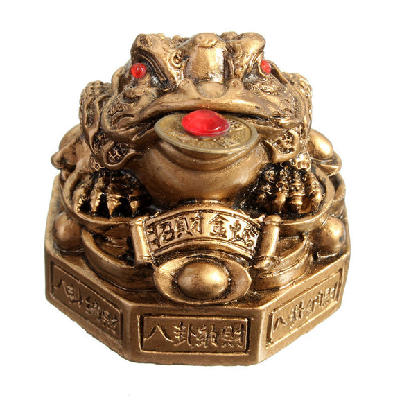 Crapaud à 3 pattes Feng Shui-Réussite-Fortune-Protection