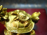 Tortue Dragon Feng Shui Bronze Symbole de Protection, Richesse, Longévité..