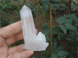Pointes de Cristal en Quartz Blanc Naturel.
