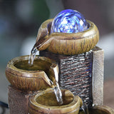 Fontaine Feng Shui lumineuse à boule