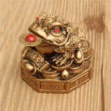Crapaud à 3 pattes Feng Shui-Réussite-Fortune-Protection