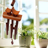 Carillon éolien Feng Shui  6 tubes Bambou - 60 cms