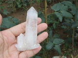 Pointes de Cristal en Quartz Blanc Naturel.