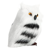 Hibou Blanc peluche décoration attire la chance !