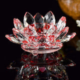 Photophore Fleur de Lotus en Cristal