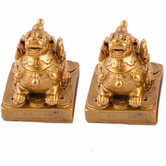 Couple de Pi Xiu Or Protection et Richesse