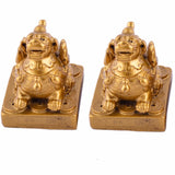 Couple de Pi Xiu Or Protection et Richesse