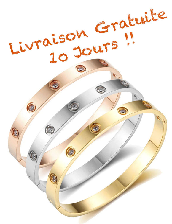 Bracelet Acier Inoxydable et Svarowsky